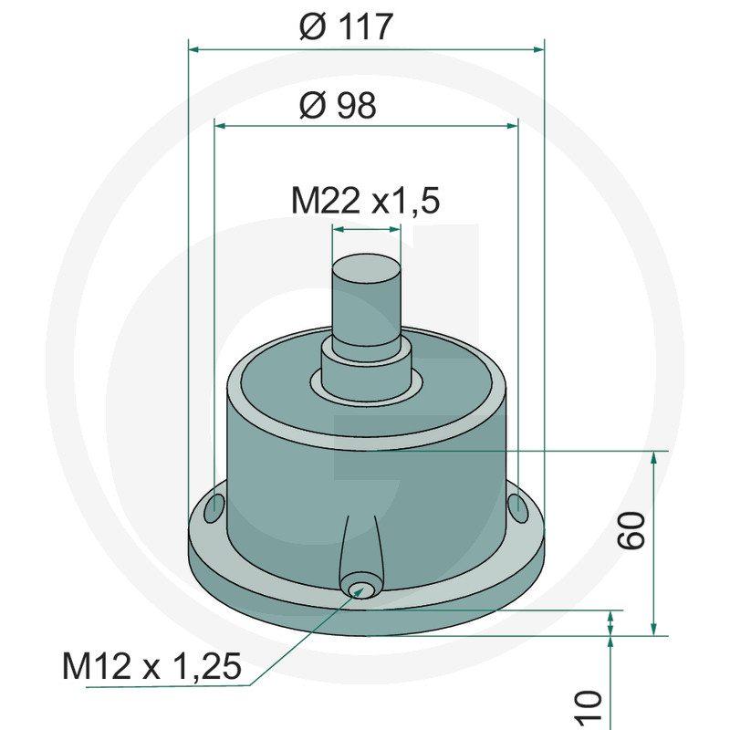 D19 LAGAR CU RULMENT KM040146.A